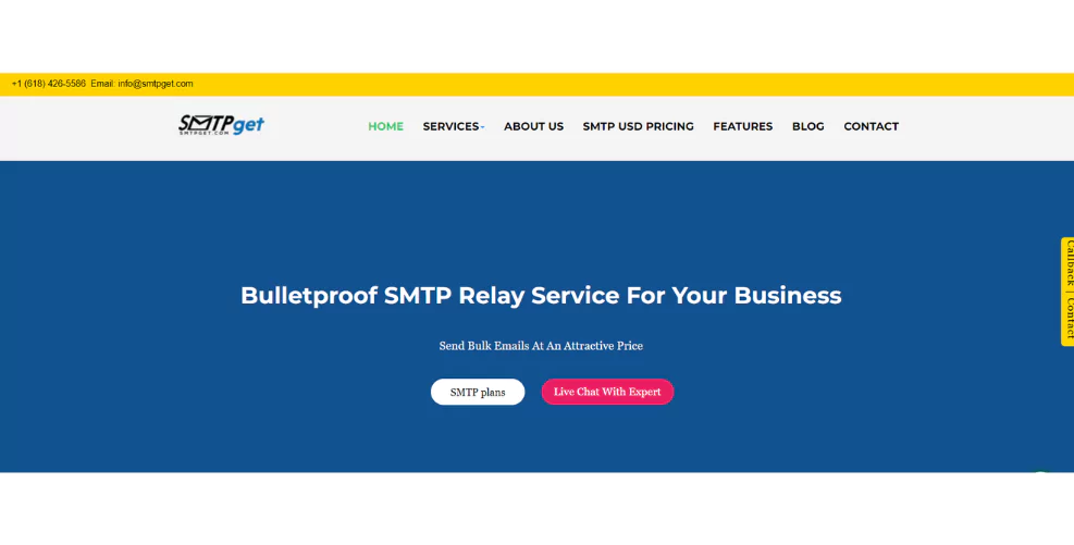 SMTPget- mass email service provider